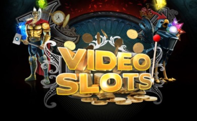 Videoslots logo med figurer